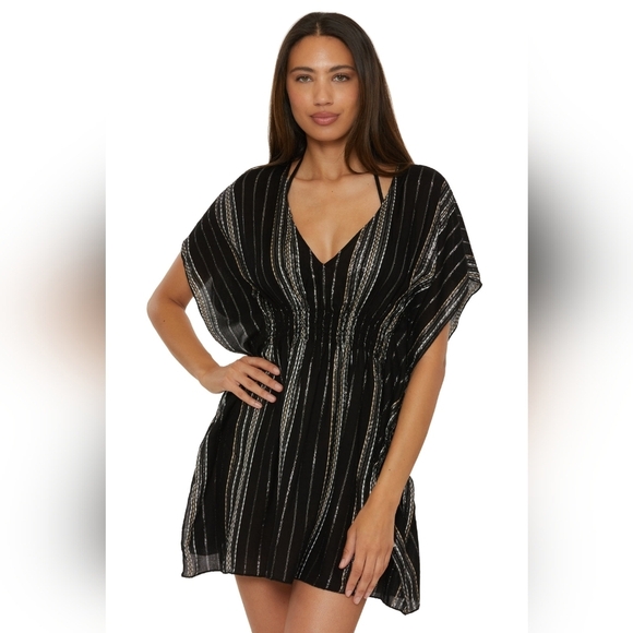 Becca Black Radiance Woven Tunic Size M - Picture 14 of 15